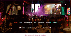 Desktop Screenshot of domaineduchateaudemodave.be